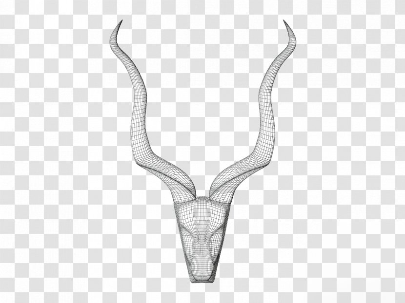 Antelope Necklace Silver - Horn - Antler Transparent PNG