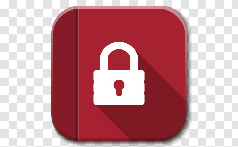 Padlock Red - Computer Security - Apps Almanah Transparent PNG