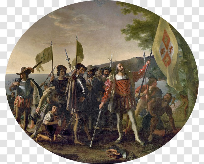 United States Voyages Of Christopher Columbus L'Anse Aux Meadows Painting Viking - Troop Transparent PNG