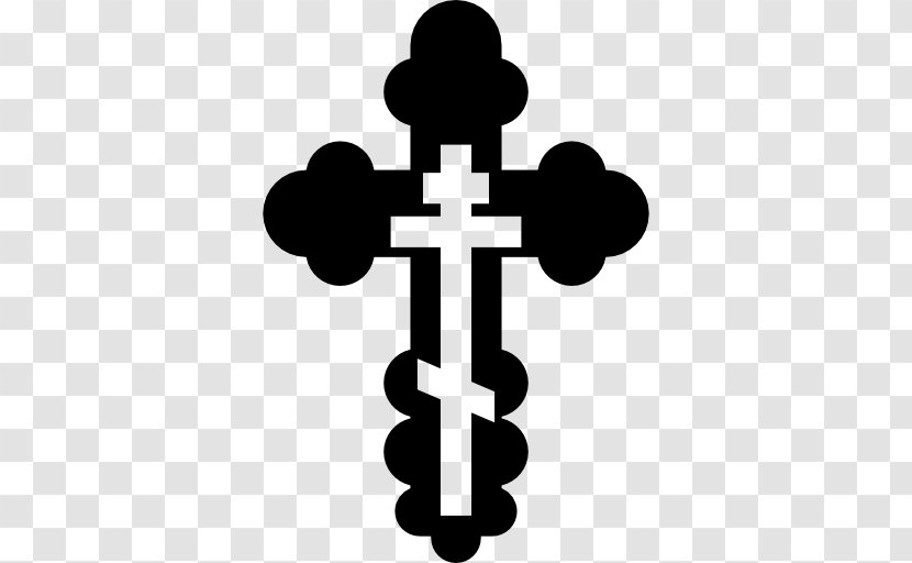 Cross Orthodoxy Religion Religious Symbol Eastern Orthodox Church - Black And White Transparent PNG