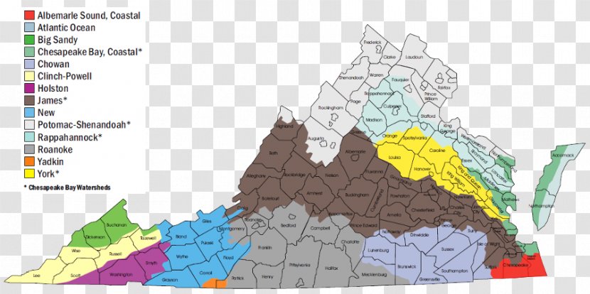 Virginia Drainage Basin Divide Water Table - Diagram - Protect Resources Transparent PNG