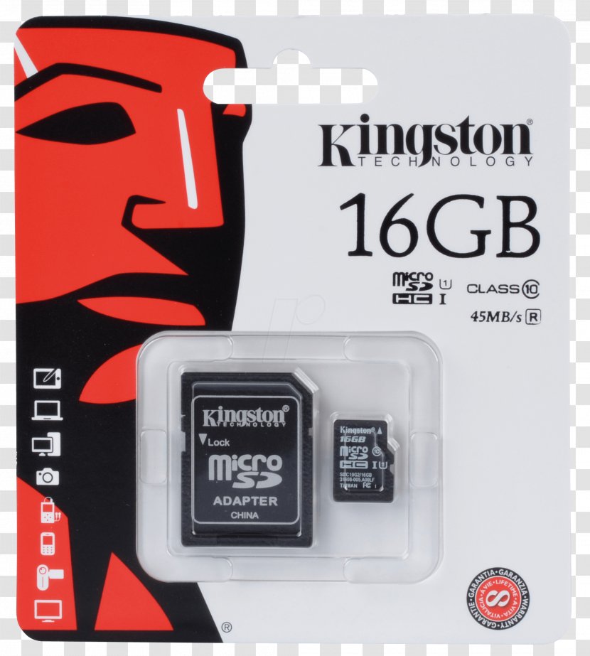 MicroSD Secure Digital Kingston Technology Flash Memory Cards Computer Data Storage - Mobile Phones - Micro Sd Transparent PNG