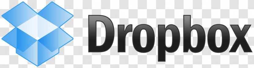 Dropbox Logo Cloud Storage Computing File Sharing - Text Transparent PNG