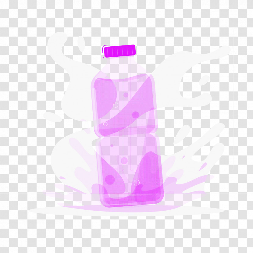 Water Bottle Liquid Liquidm Inc. Magenta Telekom Bottle Transparent PNG