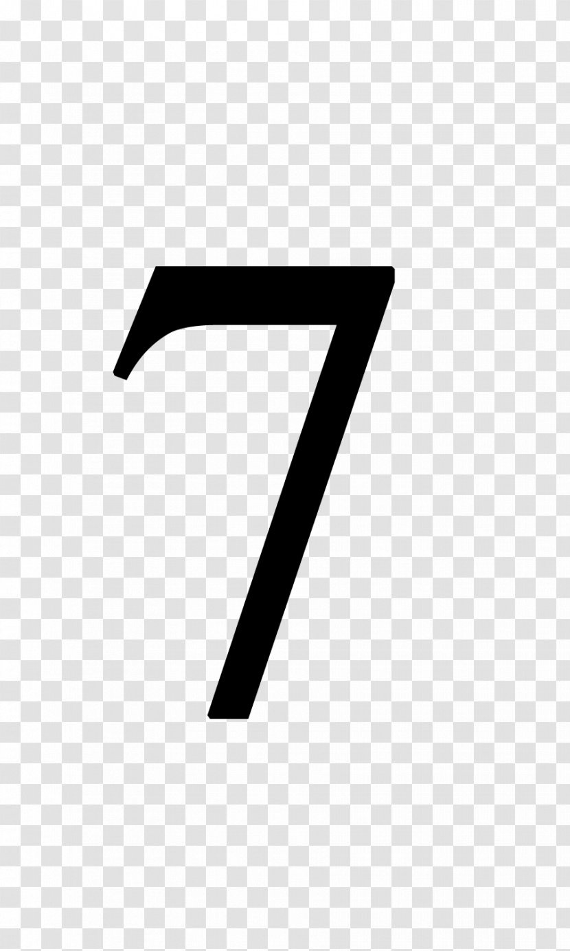 Line Angle Brand White - Number 7 Transparent PNG