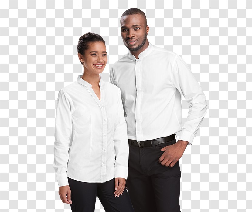 Dress Shirt T-shirt Sleeve Blouse - Textile - Managers Work Uniforms For Men Transparent PNG