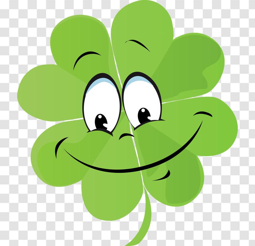 Emoticon Saint Patrick's Day Clover Clip Art - Plant Stem Transparent PNG