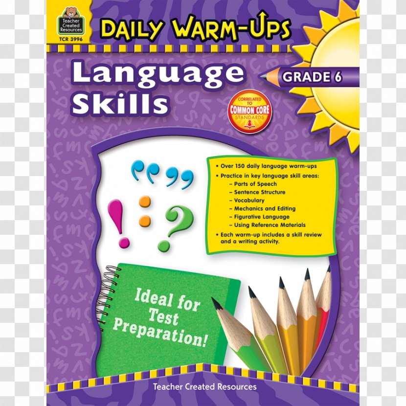 Sixth Grade Daily Language Review Grading In Education Fifth Reading - Material - Warm-up Transparent PNG
