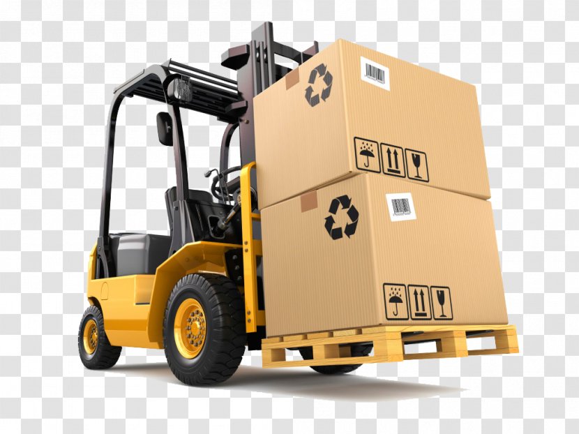 Forklift Stock Photography Pallet Royalty-free Logistics - Yellow Transparent PNG
