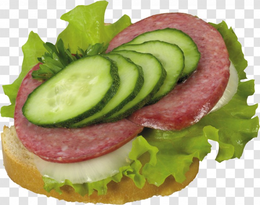 Sausage Hamburger Butterbrot Fast Food - Sandwich Image Transparent PNG