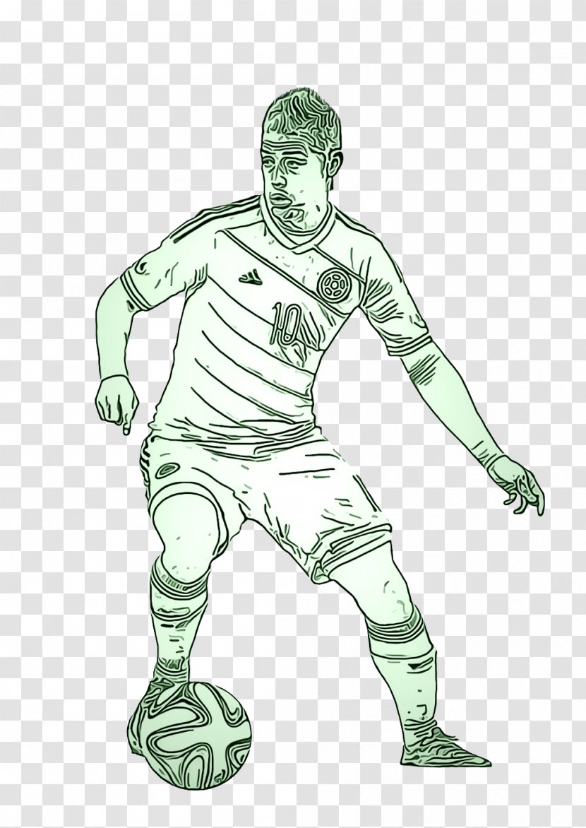 Football Player - Drawing - Sports Equipment Transparent PNG