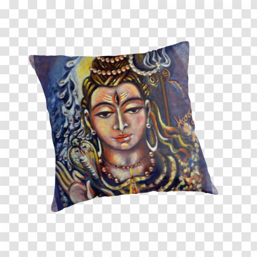 Throw Pillows Cushion - Pillow - Angry Lord Shiva Transparent PNG