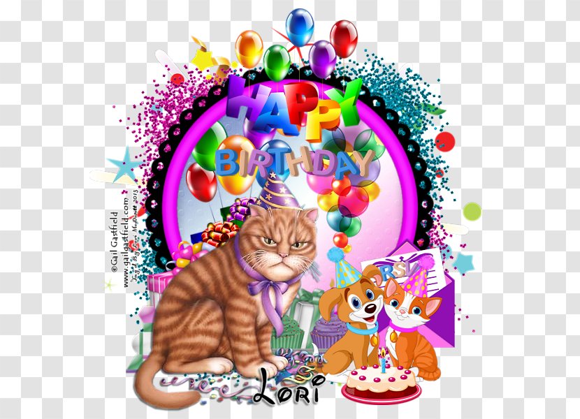 Balloon Clip Art Illustration Cat Party - Happy Birthday Dad Transparent PNG