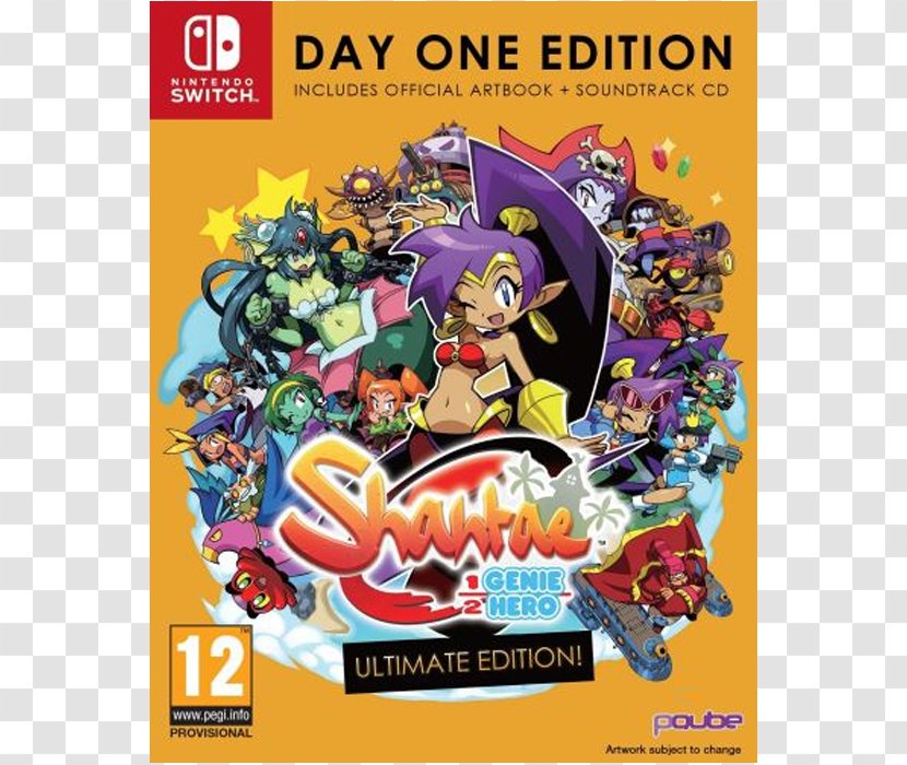 Shantae: Half-Genie Hero Nintendo Switch Risky's Revenge PlayStation 4 Video Game - Fictional Character - Smurfs And The Halfgenie Transparent PNG
