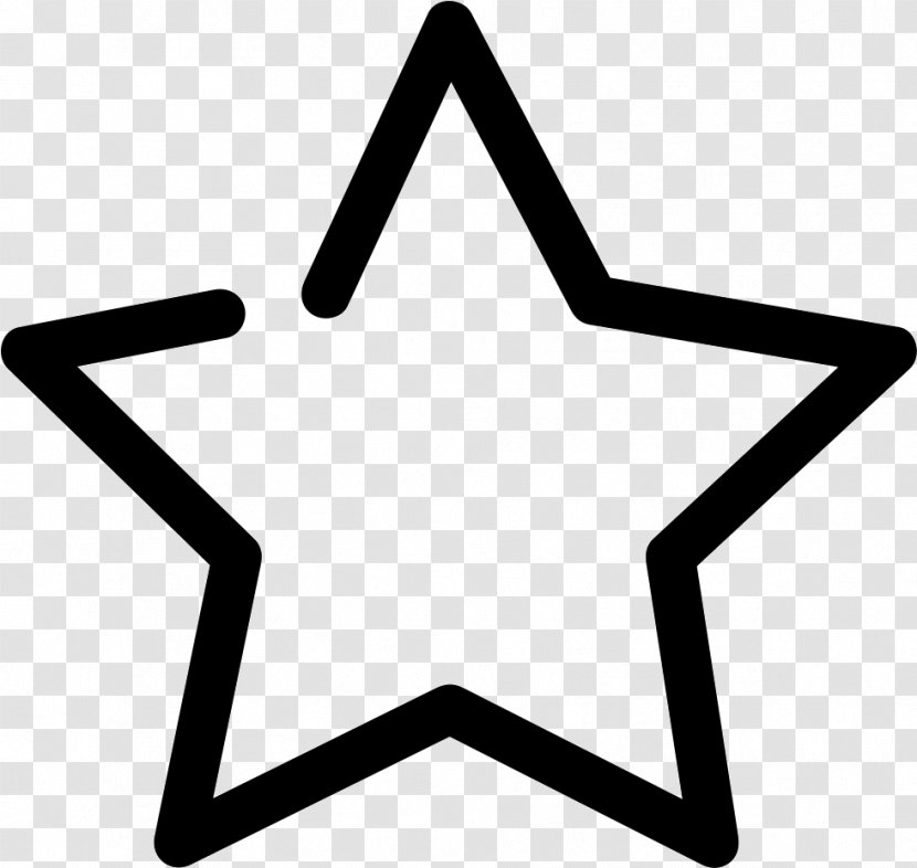 Red Star - Black And White - Symbol Transparent PNG
