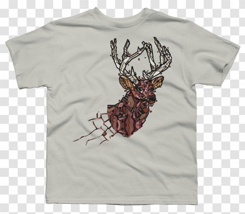 T-shirt Reindeer Sleeve Font - Mammal Transparent PNG