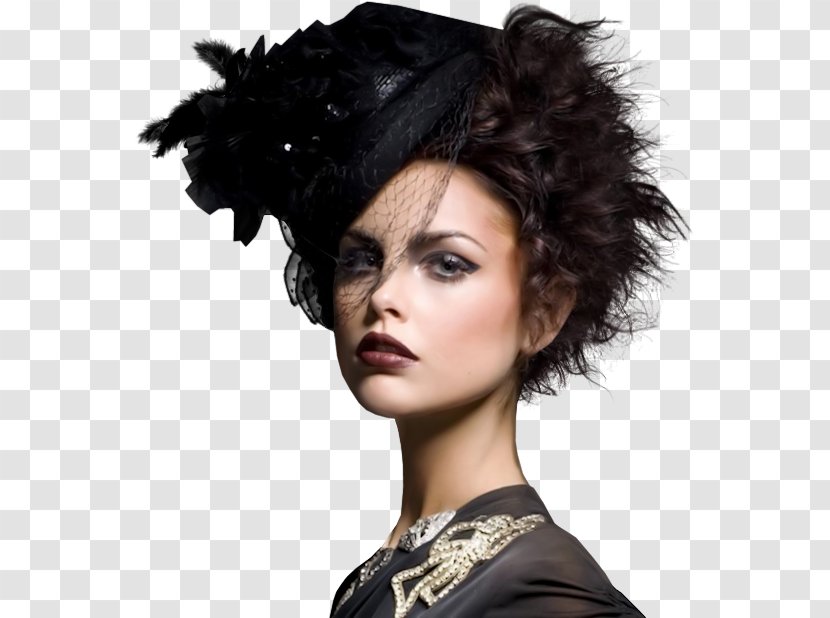 Woman Headpiece Fascinator Female Model - Frame Transparent PNG