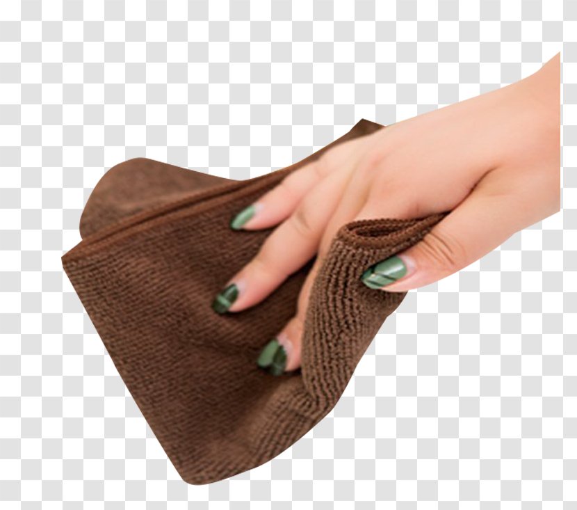 Coffee Cloth - Brown - Finger Transparent PNG