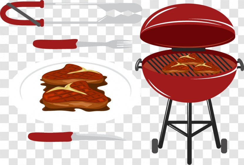 Barbecue Beefsteak Chuan Roasting - Picnic - Related Vector Transparent PNG
