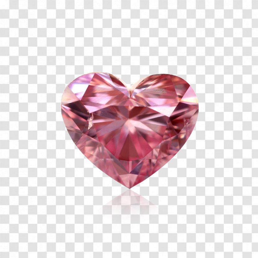 Pink Diamond Heart Schapell Jewelers - Sapphire - HD Transparent PNG