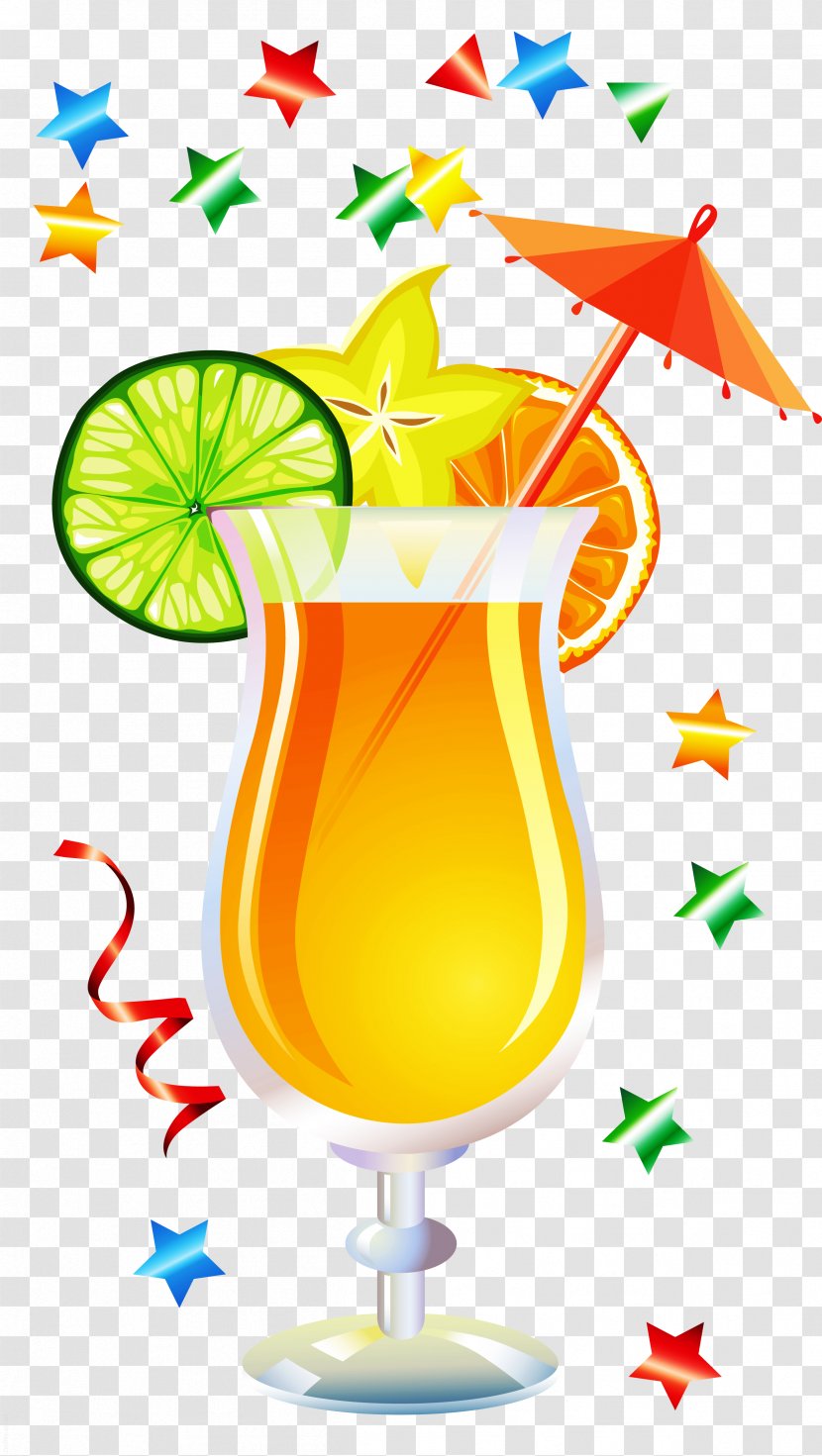 Cocktail Garnish Juice Drink Clip Art - Orange Transparent PNG