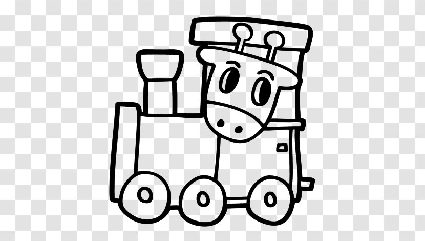 Train Drawing Coloring Book Steam Locomotive Goods Wagon - Station - Colorful Transparent PNG