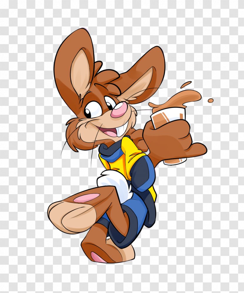 Rabbit Nesquik Easter Bunny Quicky - Cartoon Transparent PNG