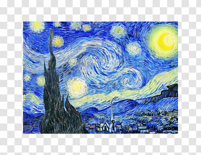 The Starry Night Jigsaw Puzzles ...Van Gogh, 1853-1890 Van Gogh - Acrylic Paint - Posters PaintingStarry Transparent PNG