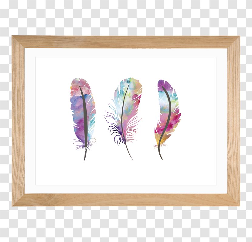 Feather Watercolor Painting Printing Dreamcatcher Transparent PNG