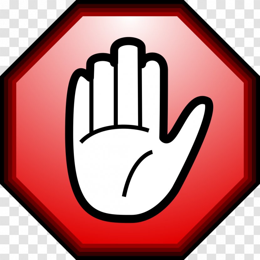 Hand Stop Sign Clip Art - STOP Transparent PNG