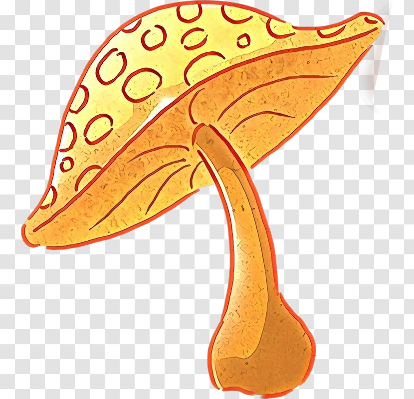 Clip Art Fungus Drawing GIF Mushroom - Orange Transparent PNG