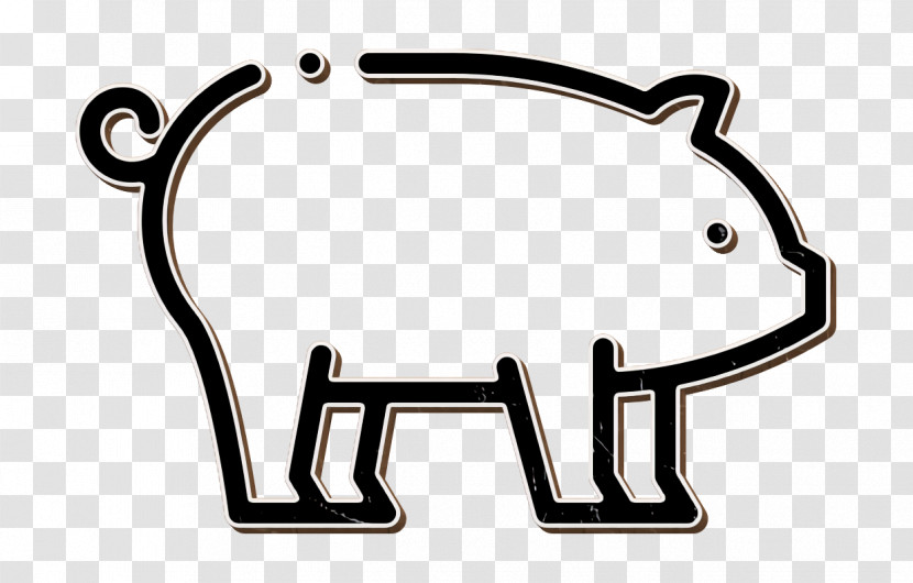 Animal Icon Pig Icon Farming And Gardening Icon Transparent PNG