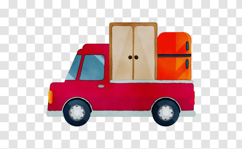 Motor Vehicle Transport Mode Of Car - Watercolor - Truck Toy Transparent PNG