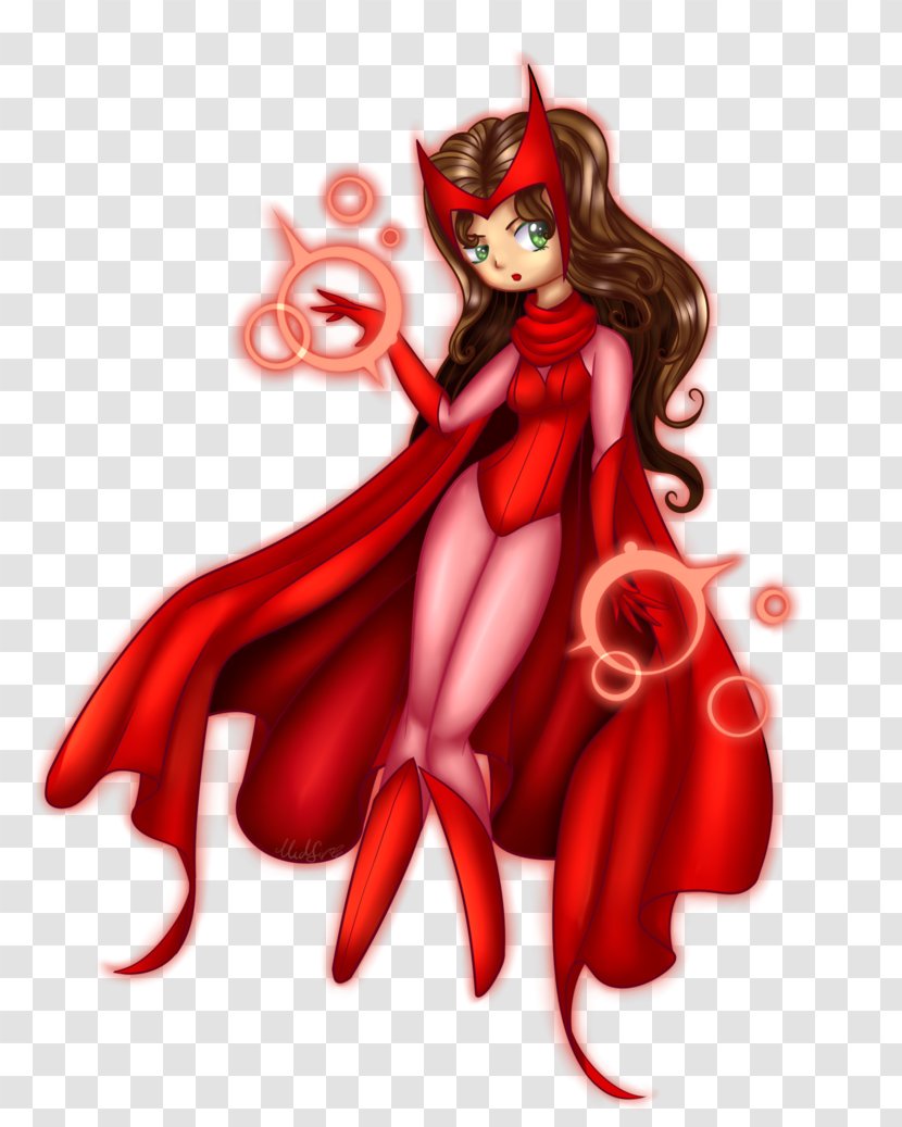 Wanda Maximoff Art Legendary Creature Supervillain - Silhouette - Scarlet Witch Transparent PNG