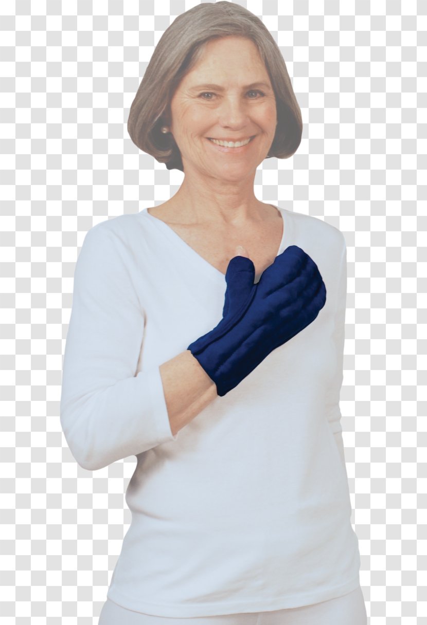 Thumb Sleeve Solaris Caresia Lymphedema Bandaging Liner Glove - Cobalt Blue - Medium ElbowSterile Transparent PNG