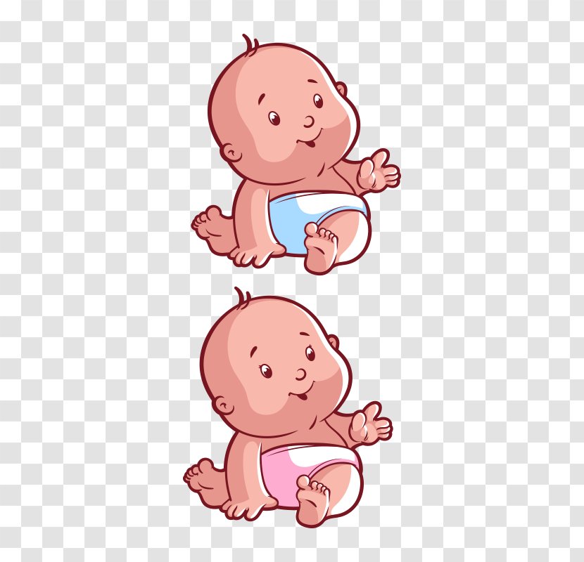 Diaper Infant Cartoon Illustration - Watercolor - Baby,lovely,Sprout Transparent PNG