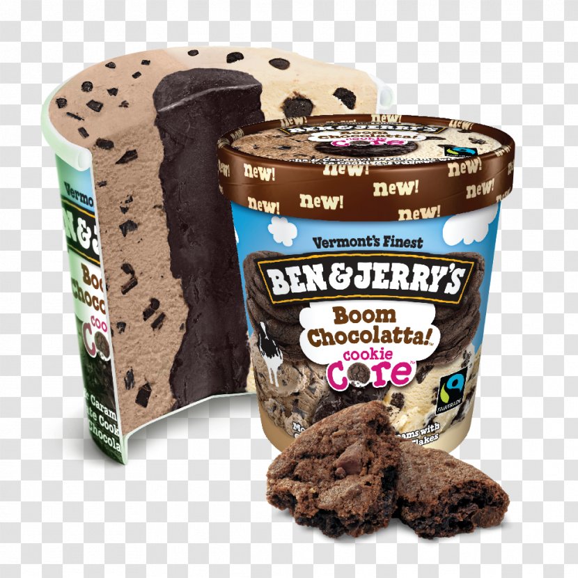Ice Cream Cones Ben & Jerry's Chocolate Brownie Fortune Cookie - Jerrys Transparent PNG