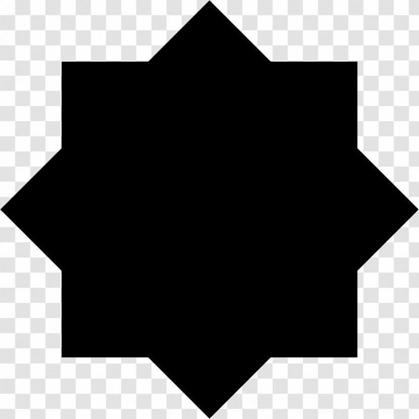 Clip Art - Star Polygon - Black Transparent PNG