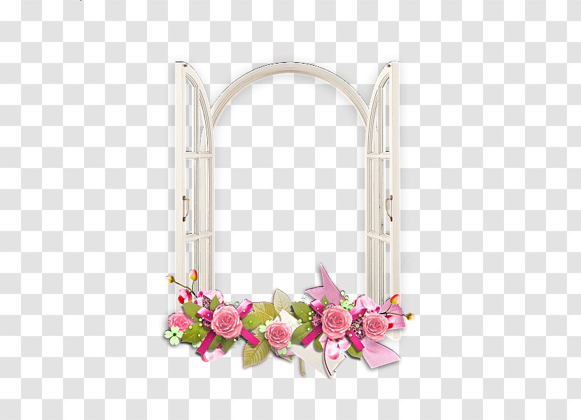 Picture Frame Clip Art - Pink Flowers - Flower Transparent PNG
