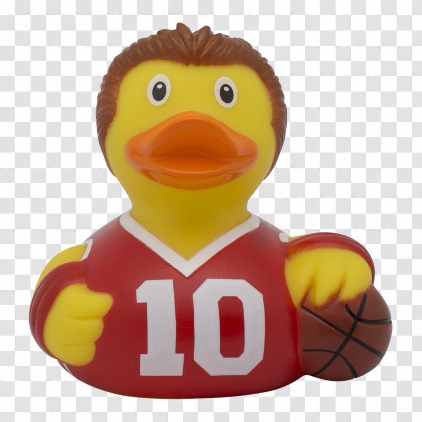 Rubber Duck Basketball Player Toy Transparent PNG