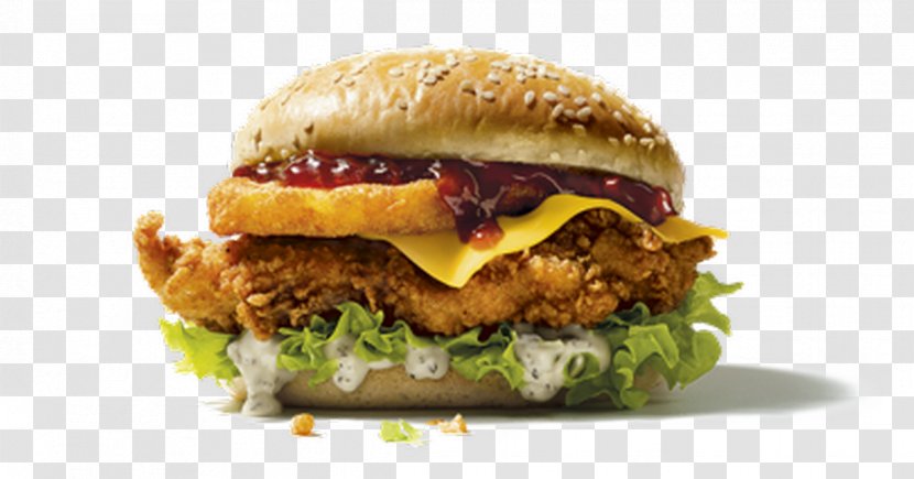 Hamburger KFC Fast Food Veggie Burger Christmas Dinner - Salmon - King Transparent PNG