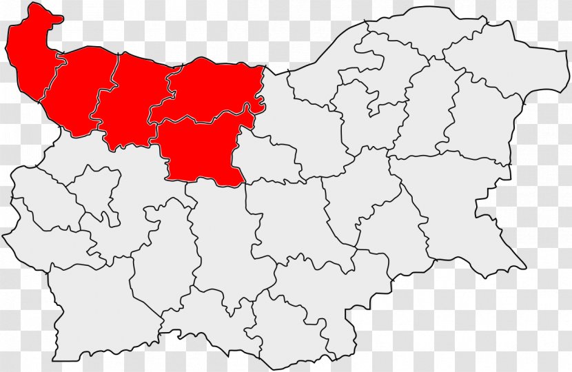 Severozapaden Planning Region Yugozapaden Provinces Of Bulgaria Severoiztochen Yuzhen Tsentralen - Nuts Statistical Regions - Map Transparent PNG