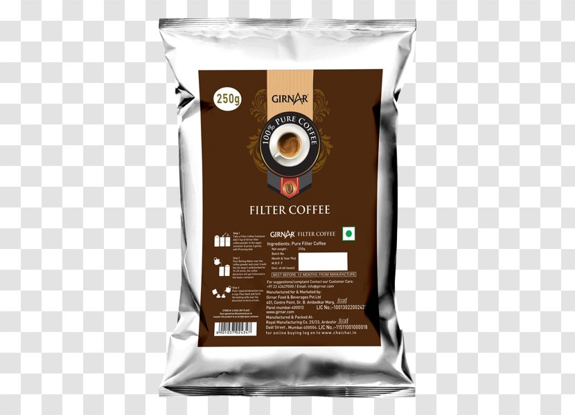 Instant Coffee Tea Indian Filter Cafe - Brewed Transparent PNG
