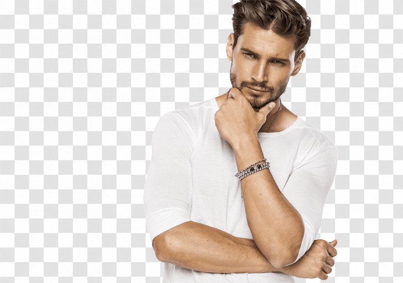 Model Hairstyle Stock Photography Male Royalty-free - Arm - Thinking Man Transparent PNG