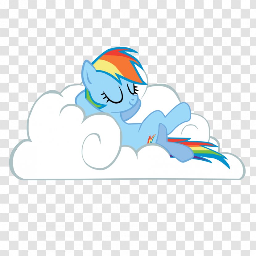 Rainbow Dash My Little Pony - Art - Cloud Transparent PNG