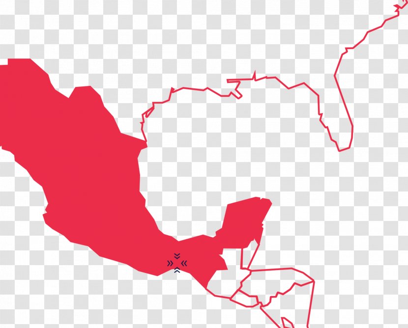 Flag Of Mexico Map - Cartoon Transparent PNG