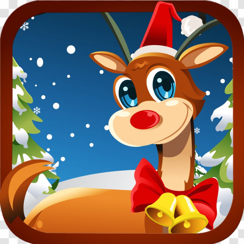 Reindeer Christmas Ornament Character Clip Art - Raindeer Transparent PNG