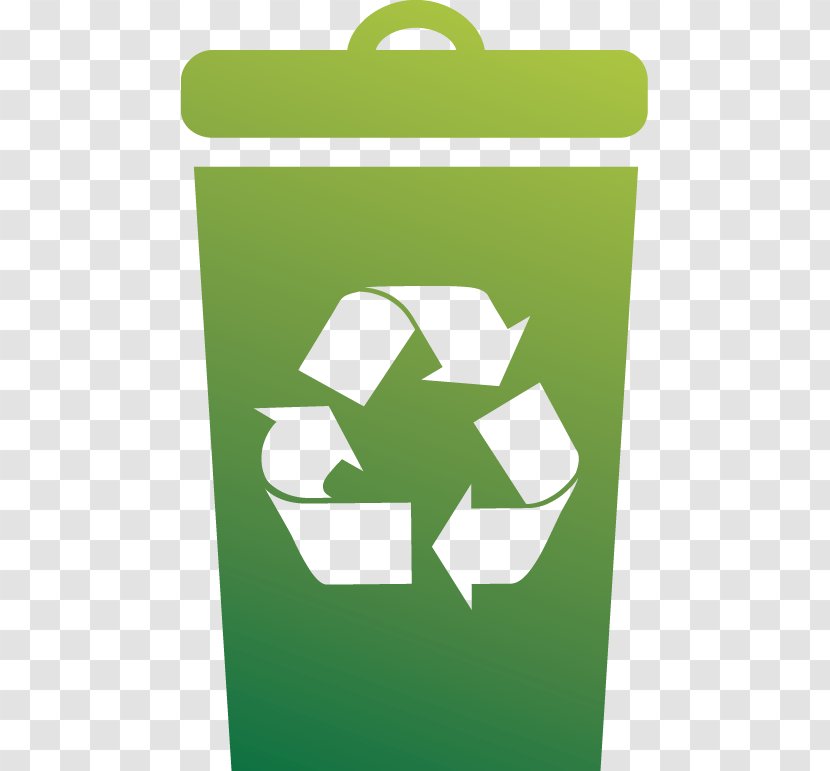 Recycling Symbol Waste Bin - A Trash Can Transparent PNG