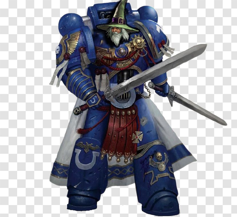 Warhammer 40,000: Space Marine Chaos Marines Fantasy Battle - Ultramarines A 40000 Movie - Chaplain Of His Holiness Transparent PNG