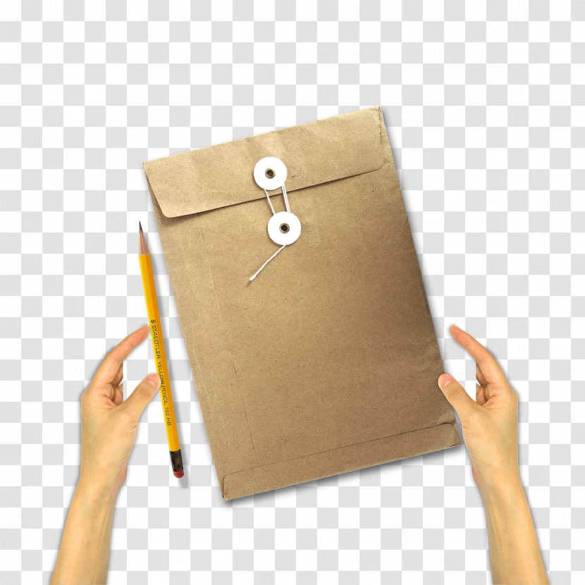 Paper Bag Pencil Computer File - Material - Gesture,pencil,Kraft Bags Transparent PNG